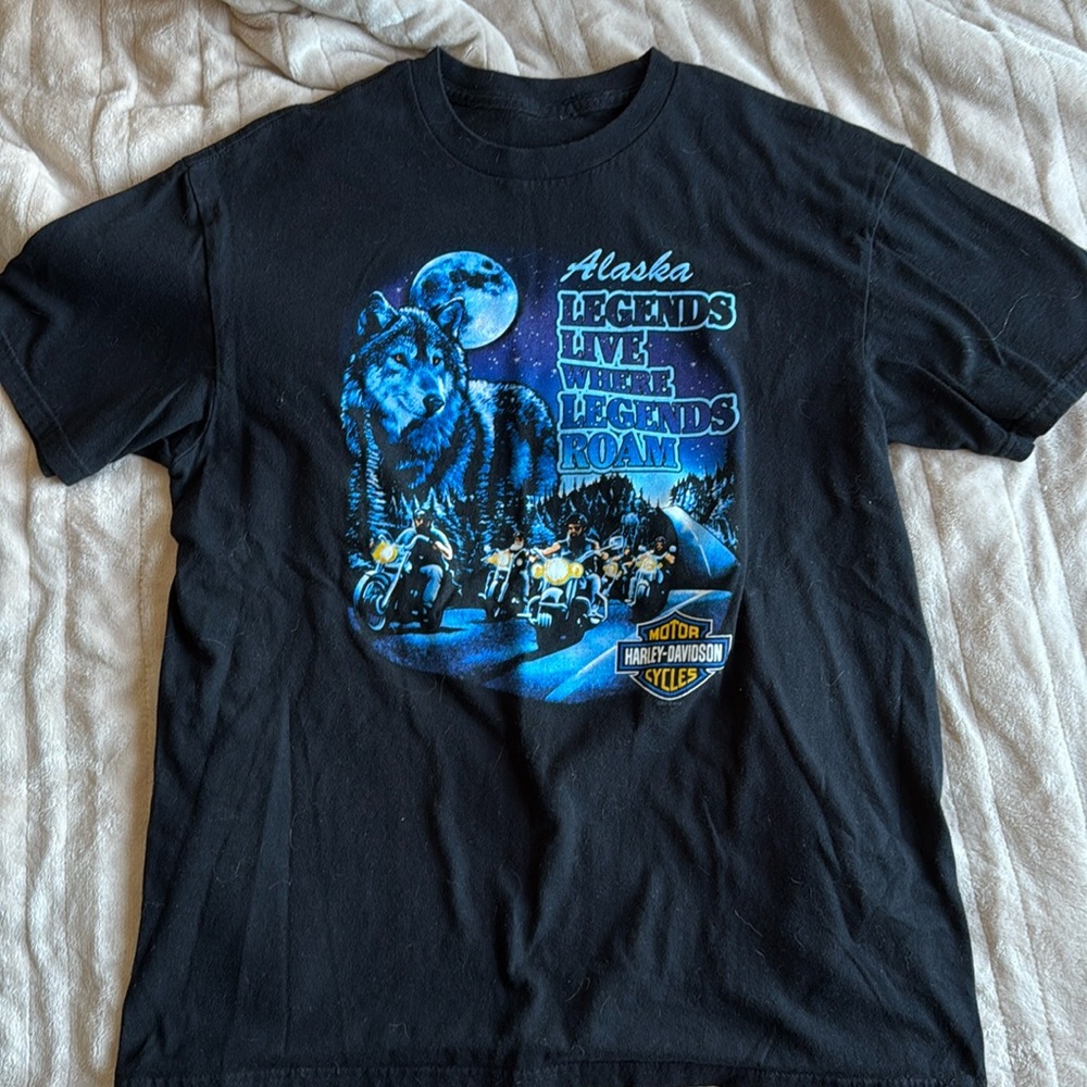 juneau alaska harley tshirt